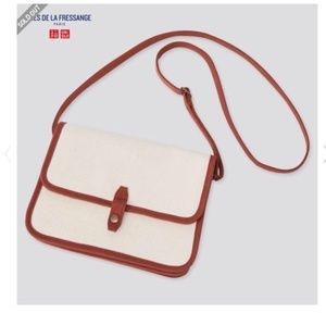 Ines De La Fressange Uniqlo Dark Brown Vegan Leather Bag